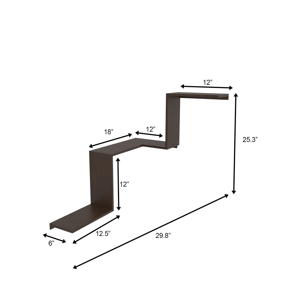 Maeve Floating Corner Wall Shelf — view 4