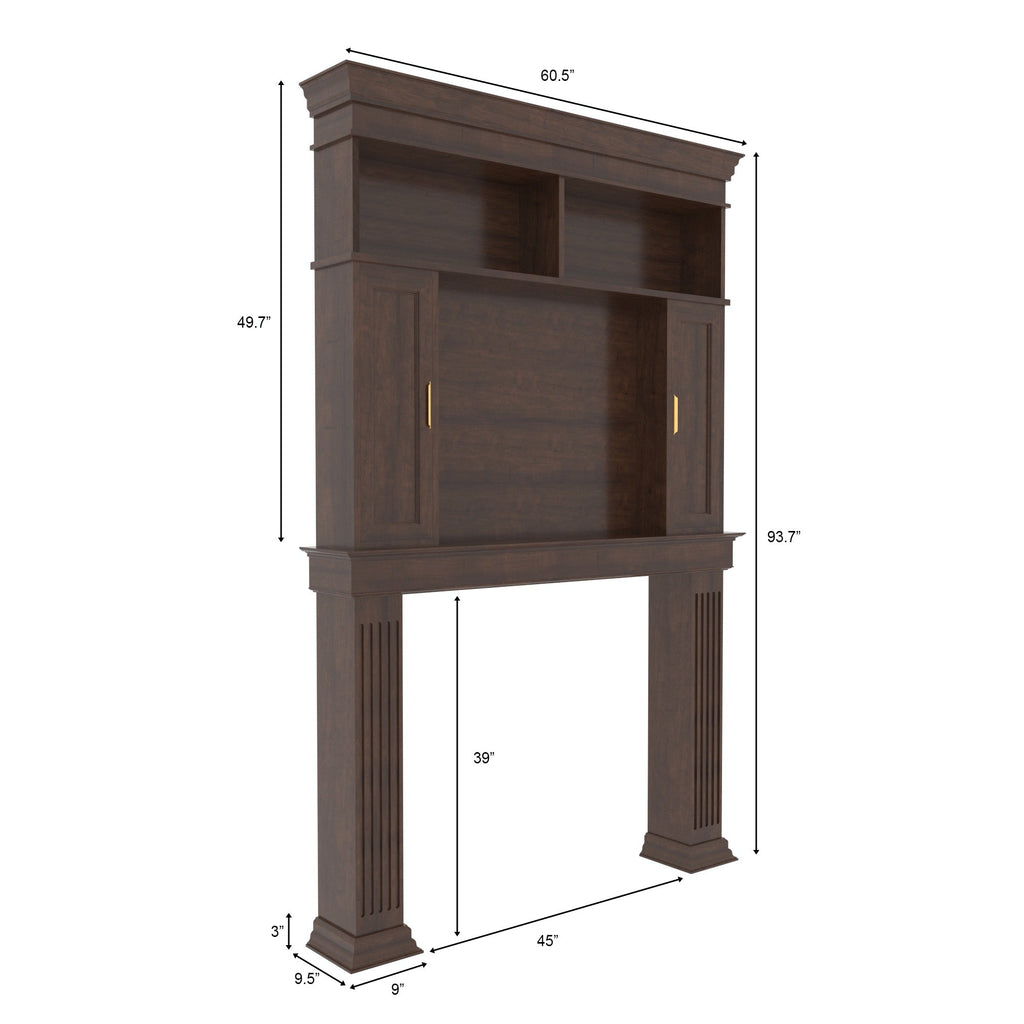 Calista Solid Wood TV Unit — view 7