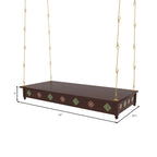 Elodie Solid Wood Hanging Swing — view 5