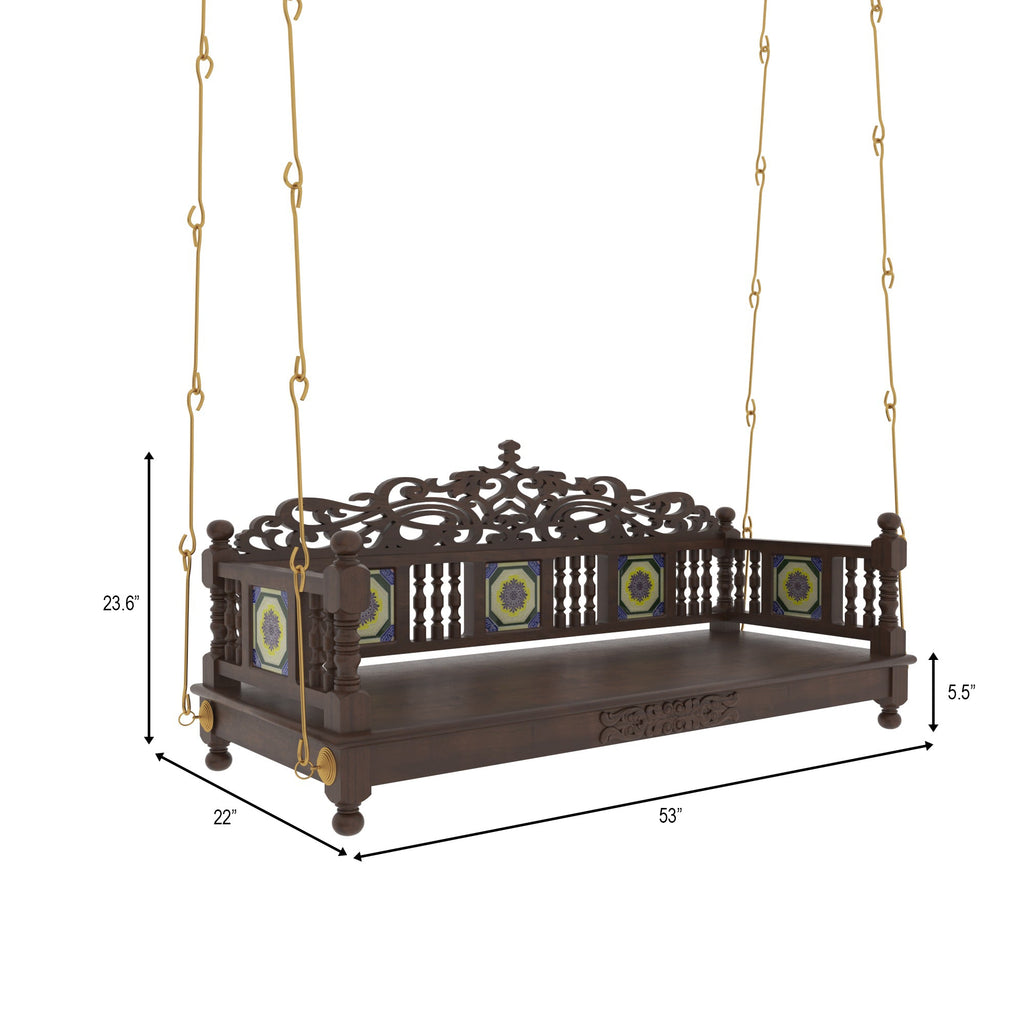 Briar Jali Tiled Hanging Swing — view 5