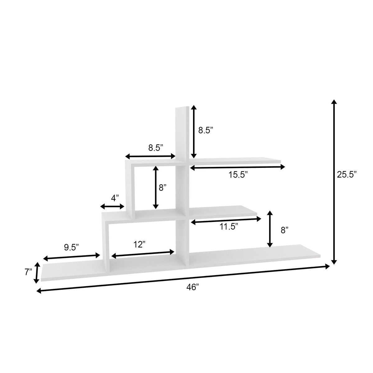 Margot Engineered Wood Wall Shelf — view 4