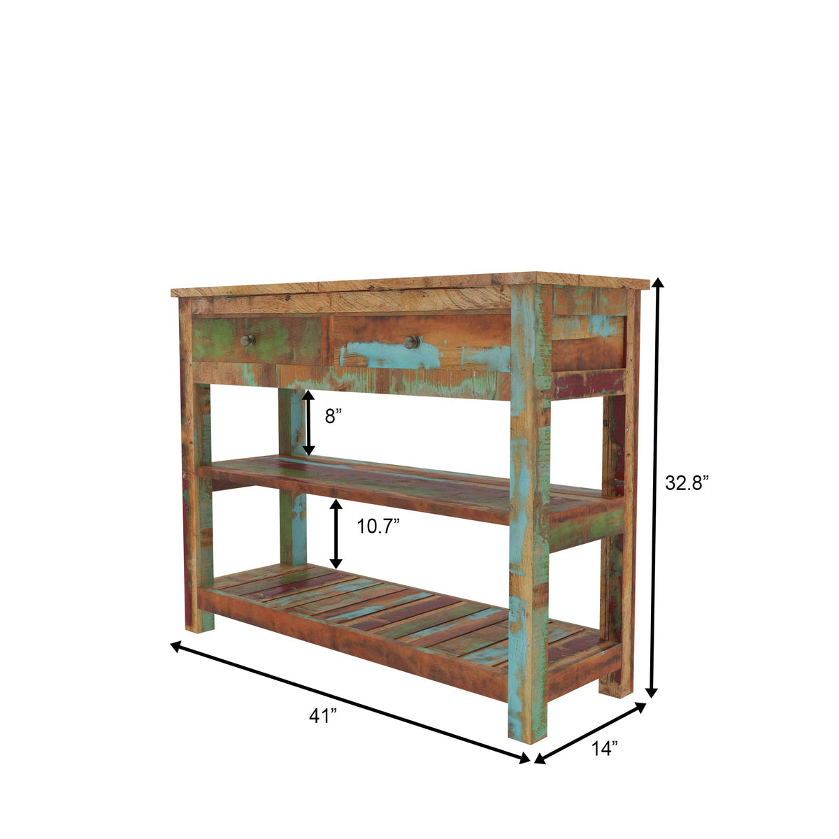 Arden Rustic Console Table — view 7