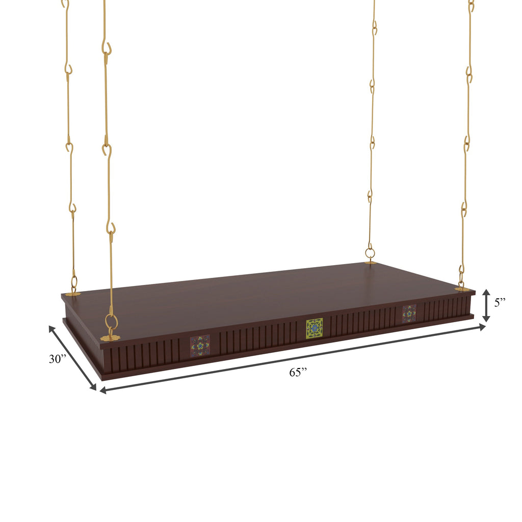 Fiora Carved Hanging Swing — view 5