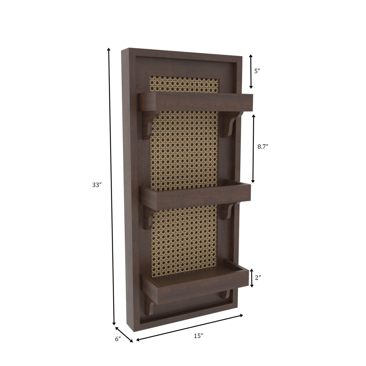 Arden Solid Wood Wall Shelf — view 5