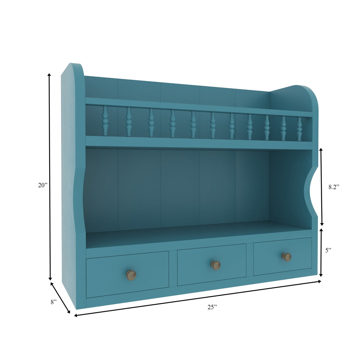 Emery Solid Wood Wall Shelf — view 7