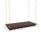 Faye Carved Hanging Swing — view 5