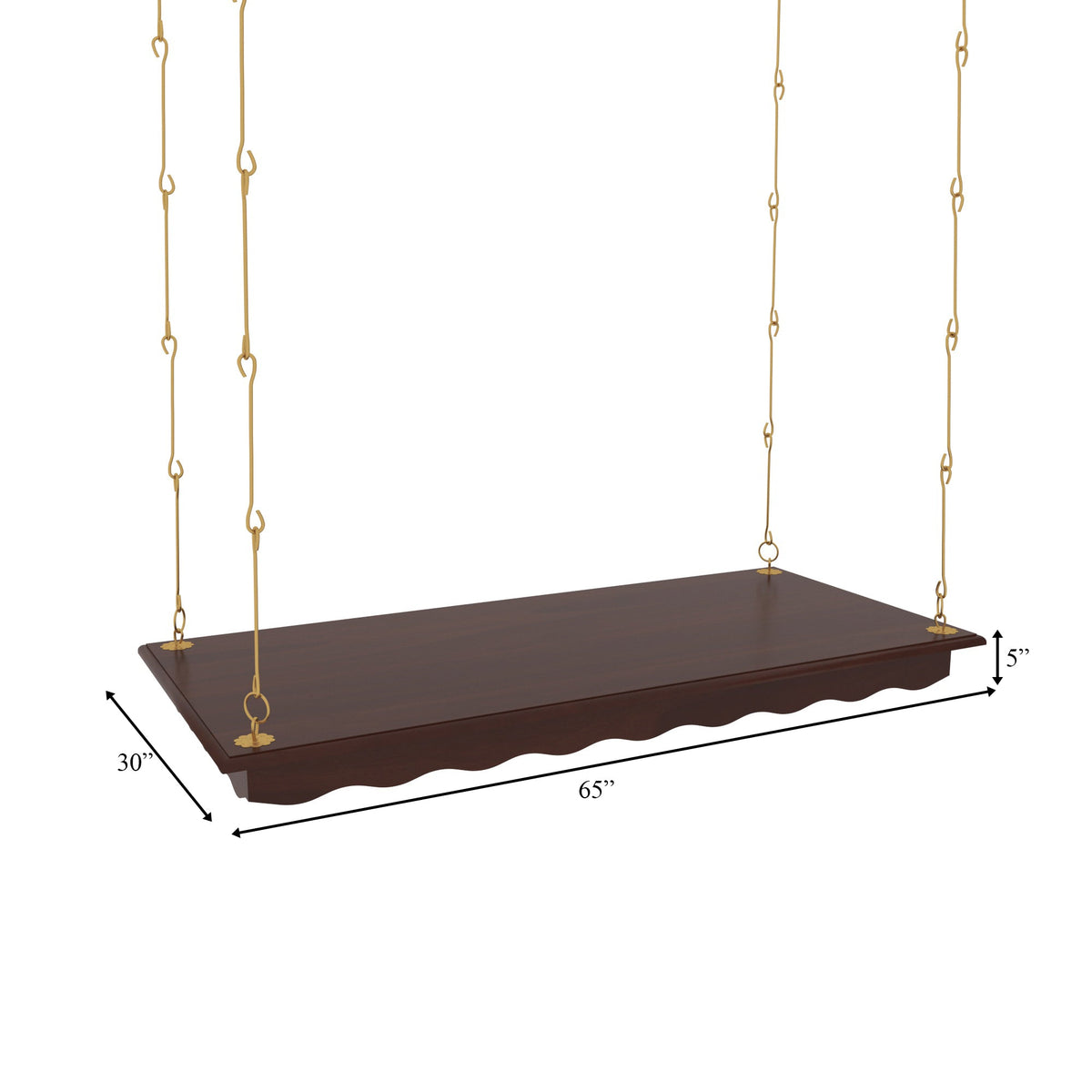 Faye Carved Hanging Swing — view 5