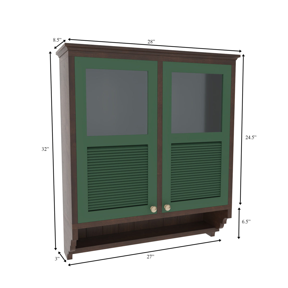 Arden Panelled Glass Panel Wardrobe — view 7