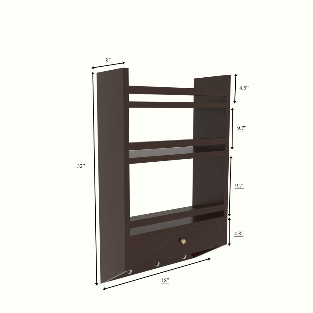 Iona Solid Wood Wall Shelf — view 5