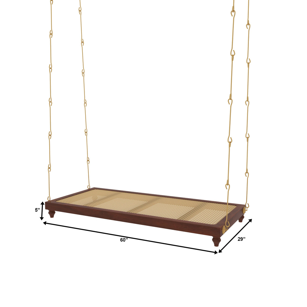 Giselle Solid Wood Hanging Swing — view 2