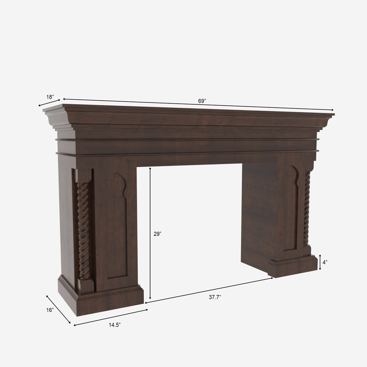 Arden Solid Wood TV Unit — view 5