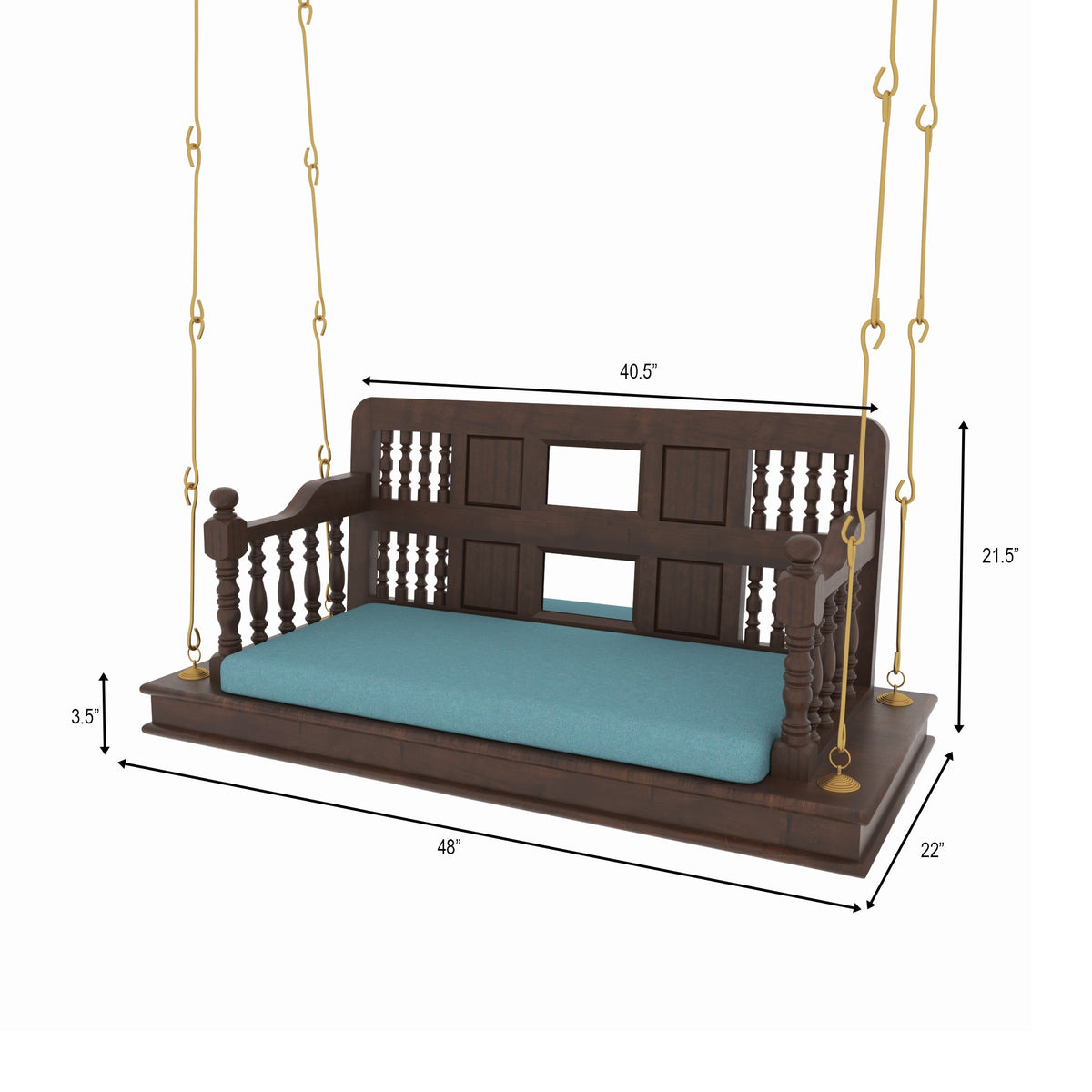Calla Spindle Colonial Hanging Swing — view 5