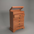 Jolie Solid Wood 6 Compartment Jewellery Chest - product image 1