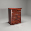 Hadley Solid Wood 5 Drawer Desk Chest - Russet - product image 1