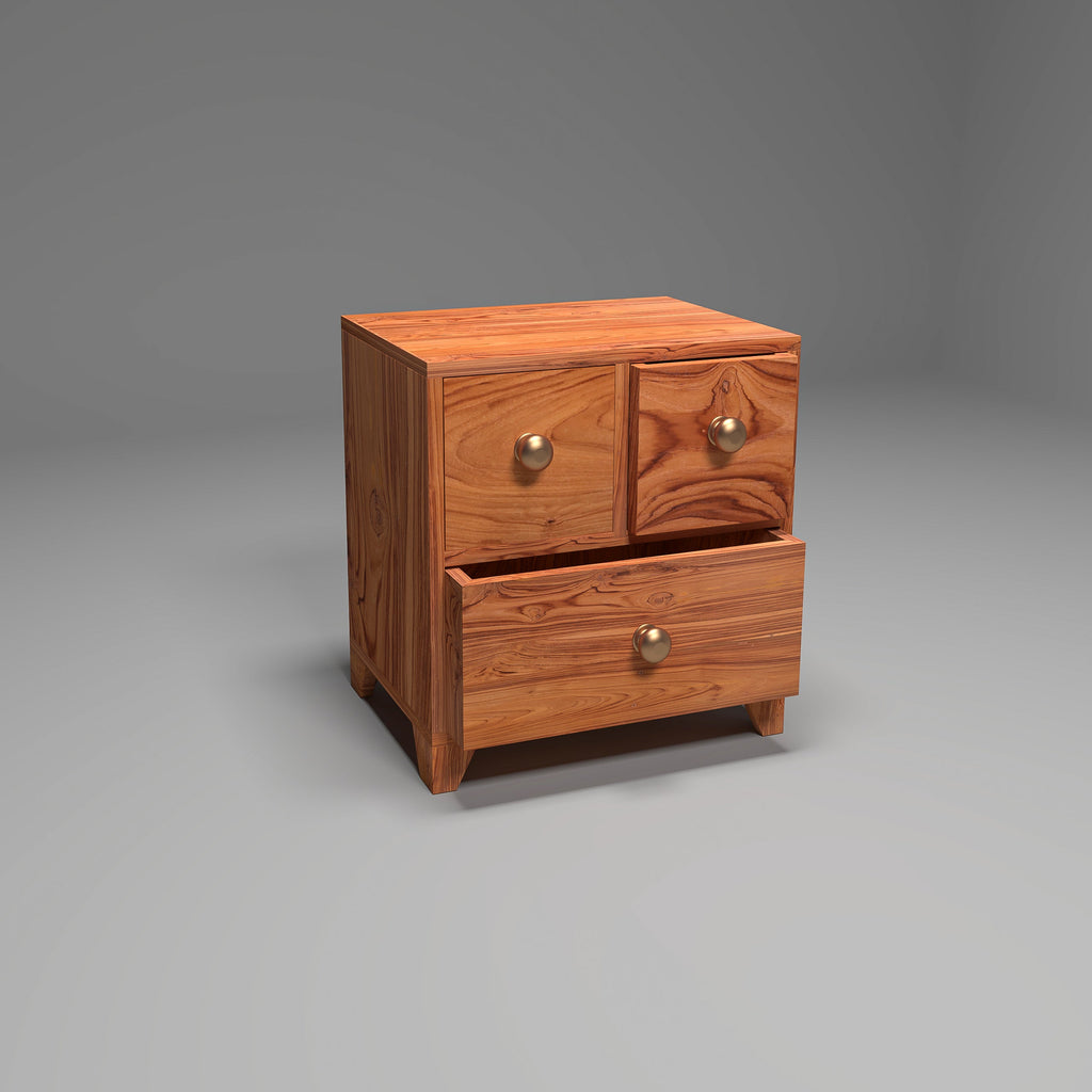 Tavi Solid Wood 3 Compartment Desk Organizer - Natural - product image 3