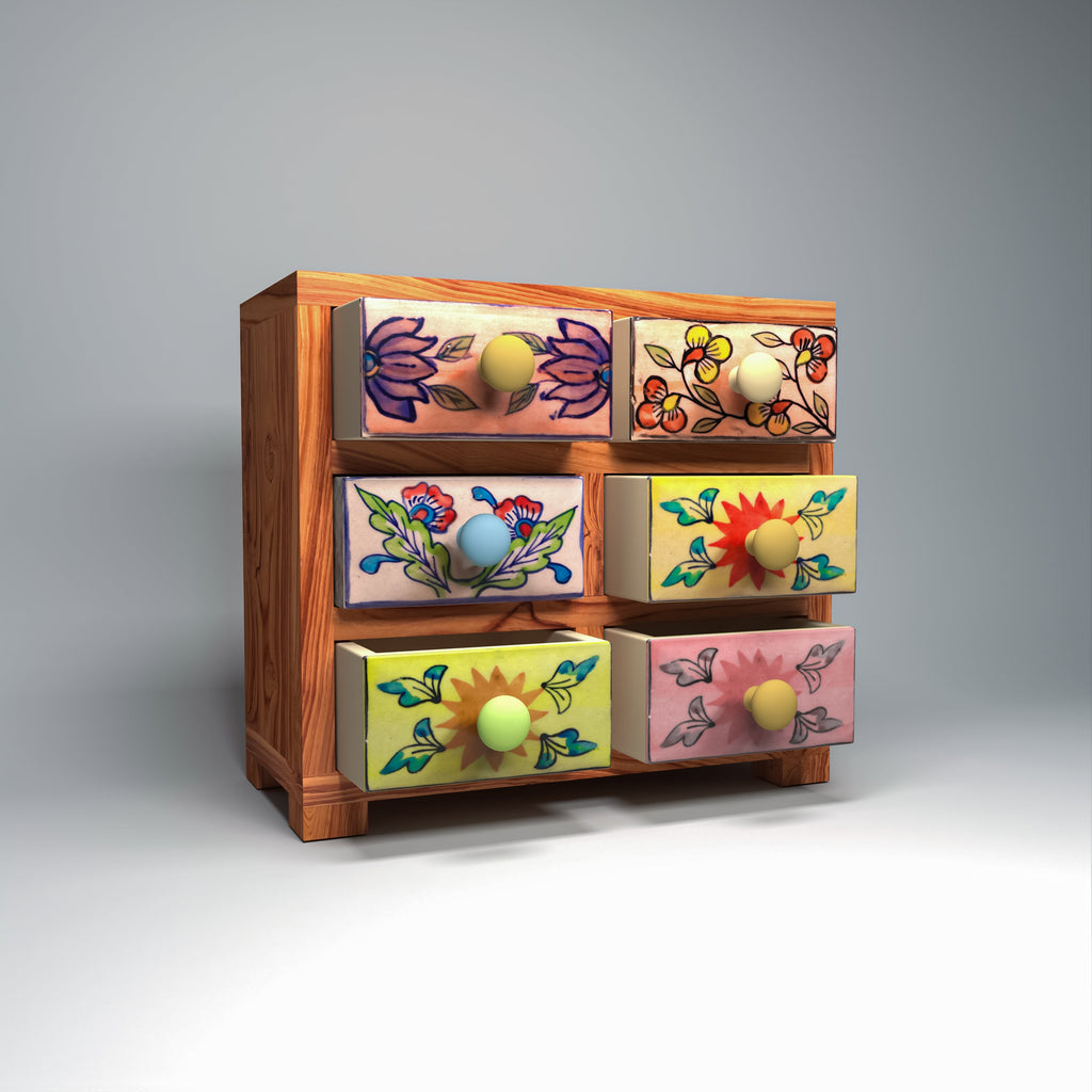 Dara 6 Drawer Ceramic Chest - product image 1