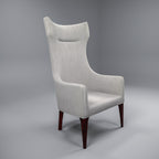 Calla White Armchair — view 1