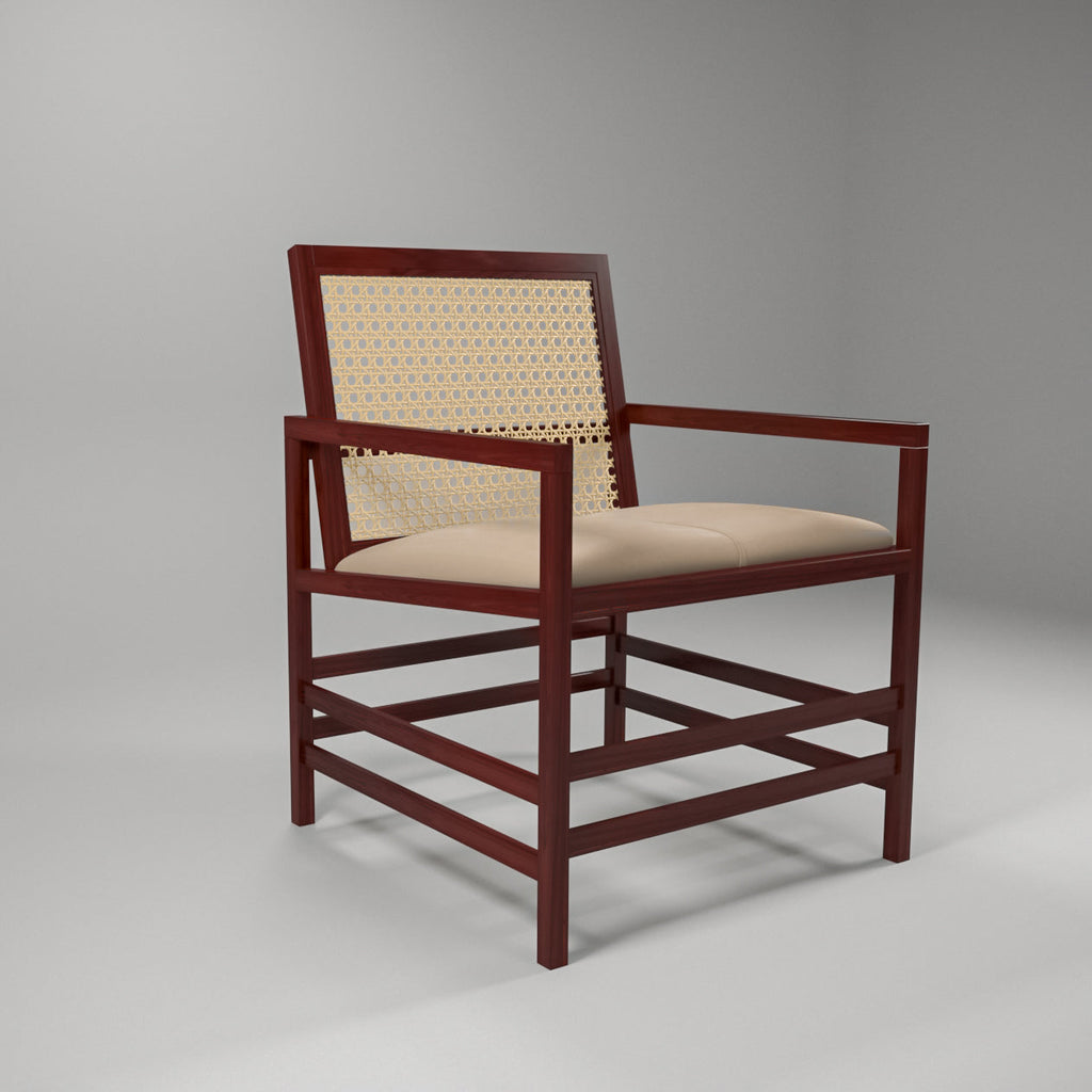 Elara Solid Wood Armchair — view 1