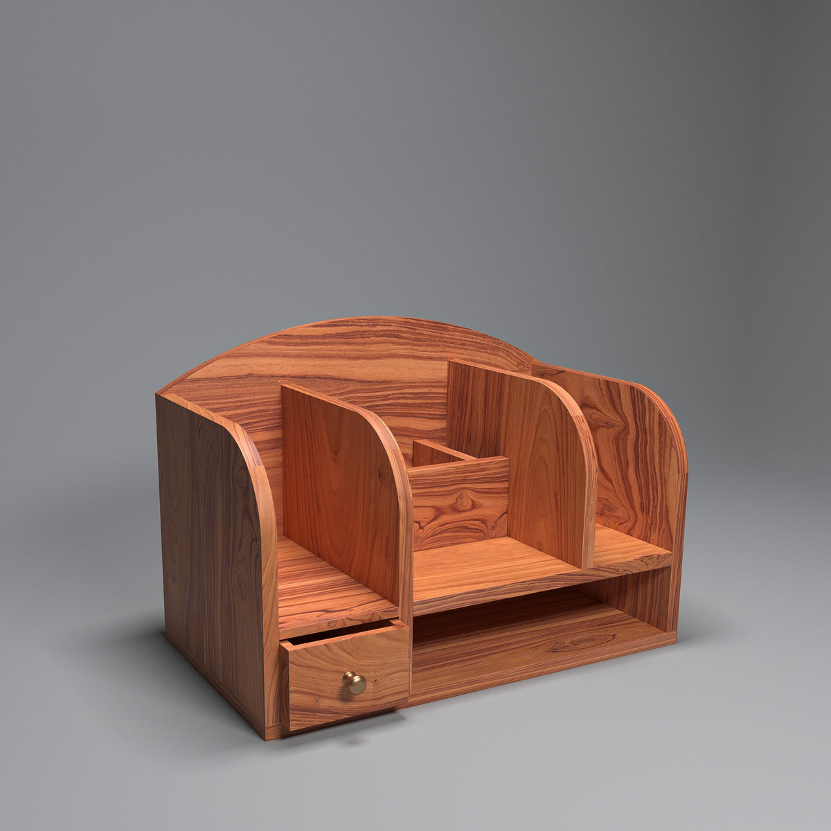 Arcadia Solid Wood Arched Desk Organizer - product image 3