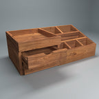 Reeve Solid Wood 7 Compartment Desk Organizer - product image 3