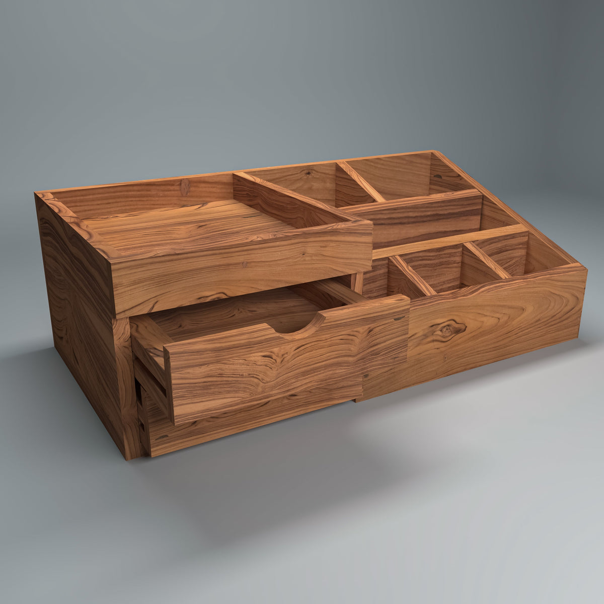 Reeve Solid Wood 7 Compartment Desk Organizer - product image 3