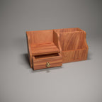 Greer Solid Wood Vintage Desk Organizer - product image 2