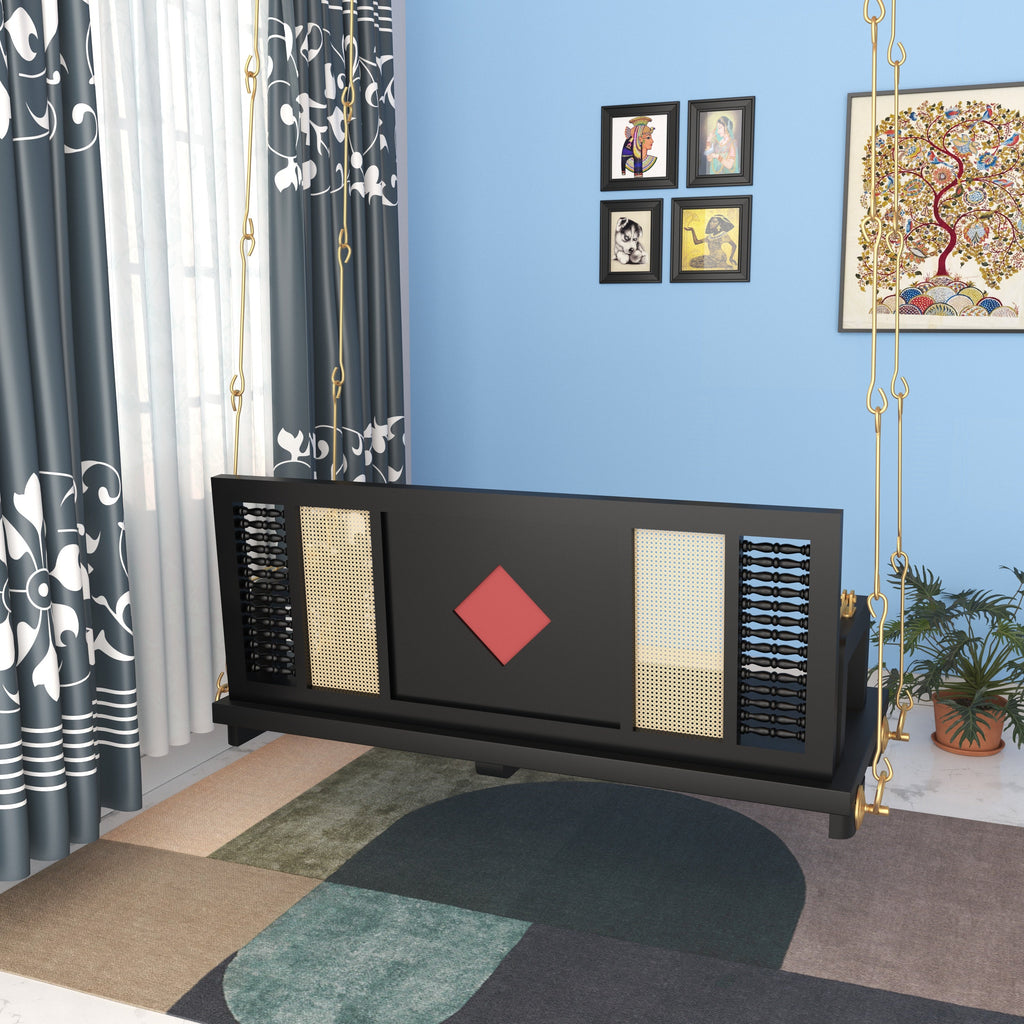 Laurel Inlay Woven Hanging Swing — view 2