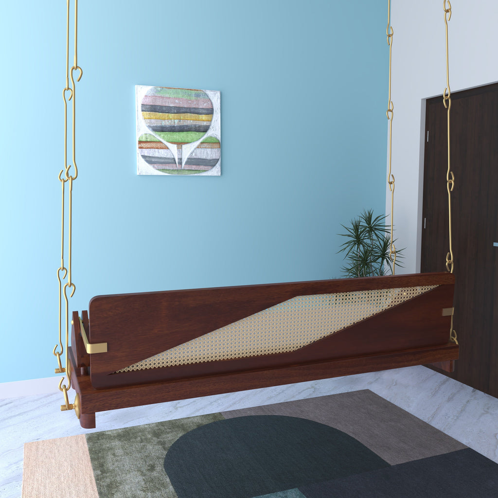 Liora Solid Wood Hanging Swing — view 2