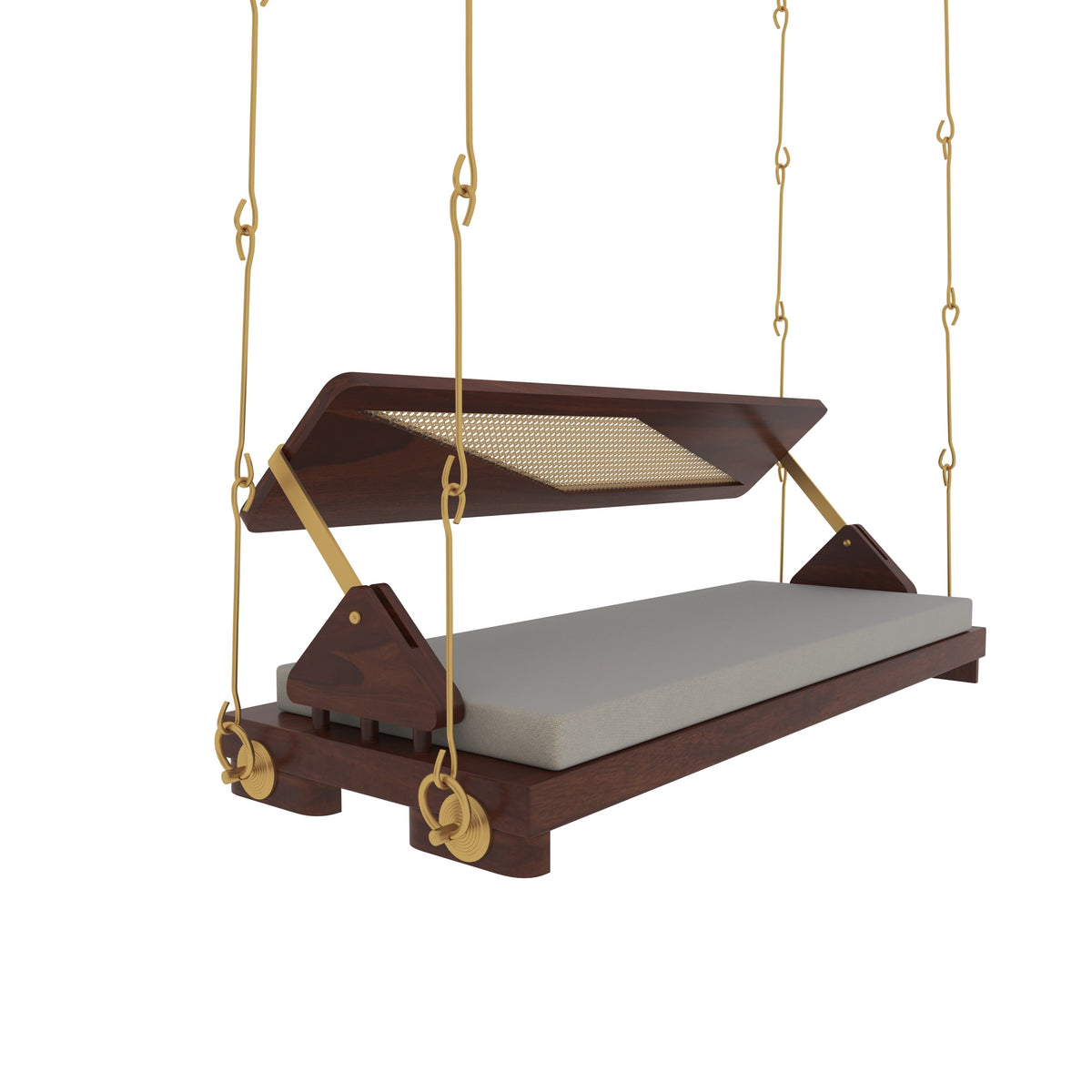 Liora Solid Wood Hanging Swing — view 7