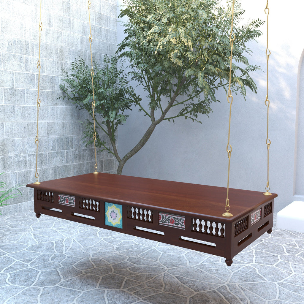 Elise Solid Wood Hanging Swing — view 1