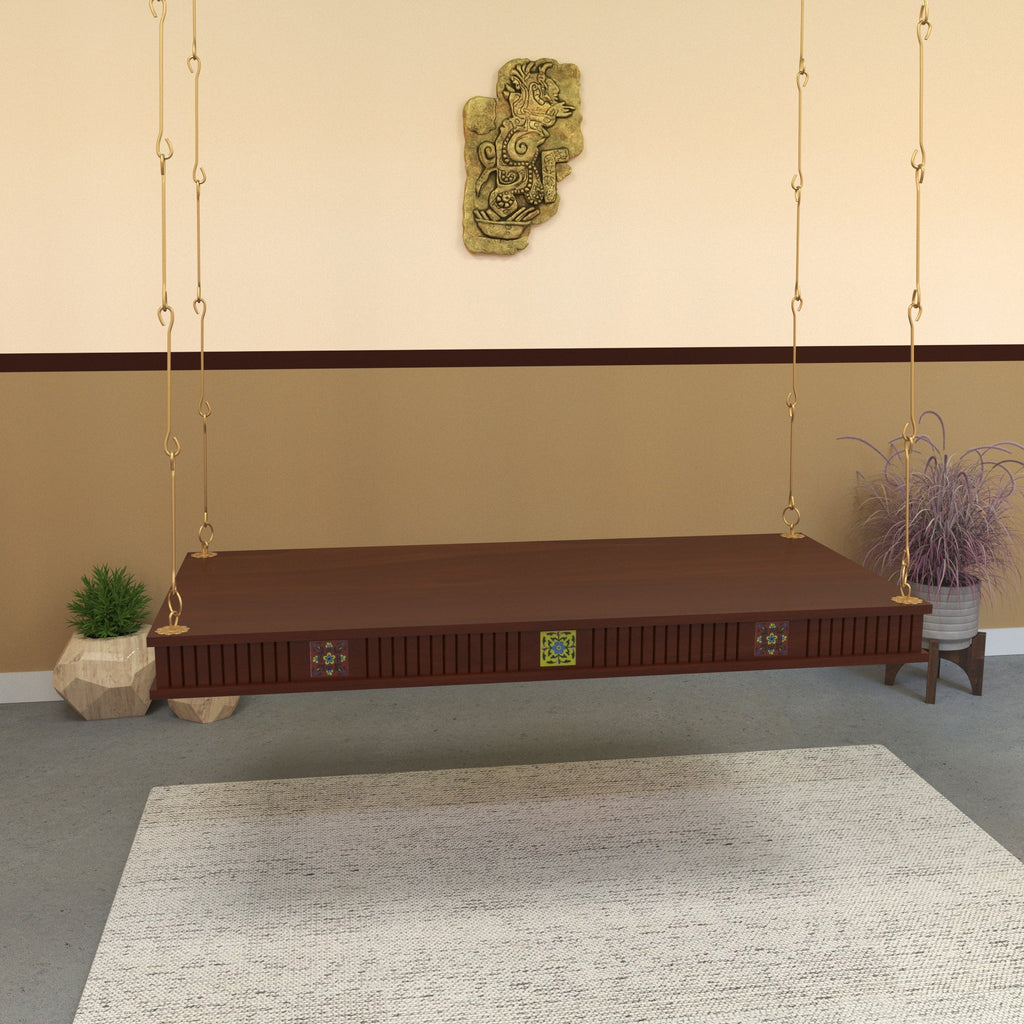 Fiora Carved Hanging Swing — view 1