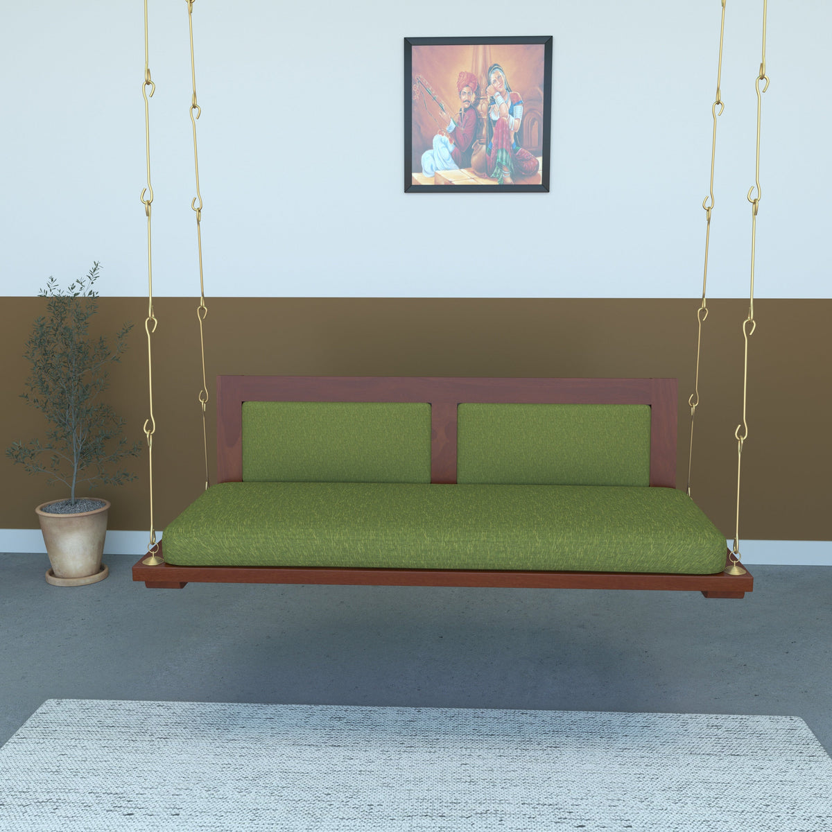 Ivy Upholstered Hanging Swing — view 1