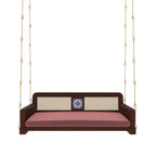 Jolie Cane Upholstered Hanging Swing — view 3