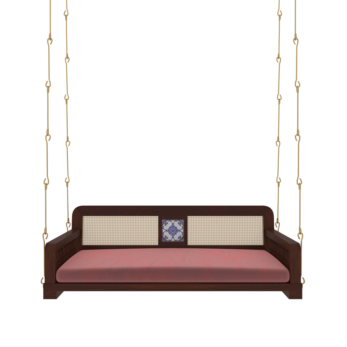 Jolie Cane Upholstered Hanging Swing — view 3