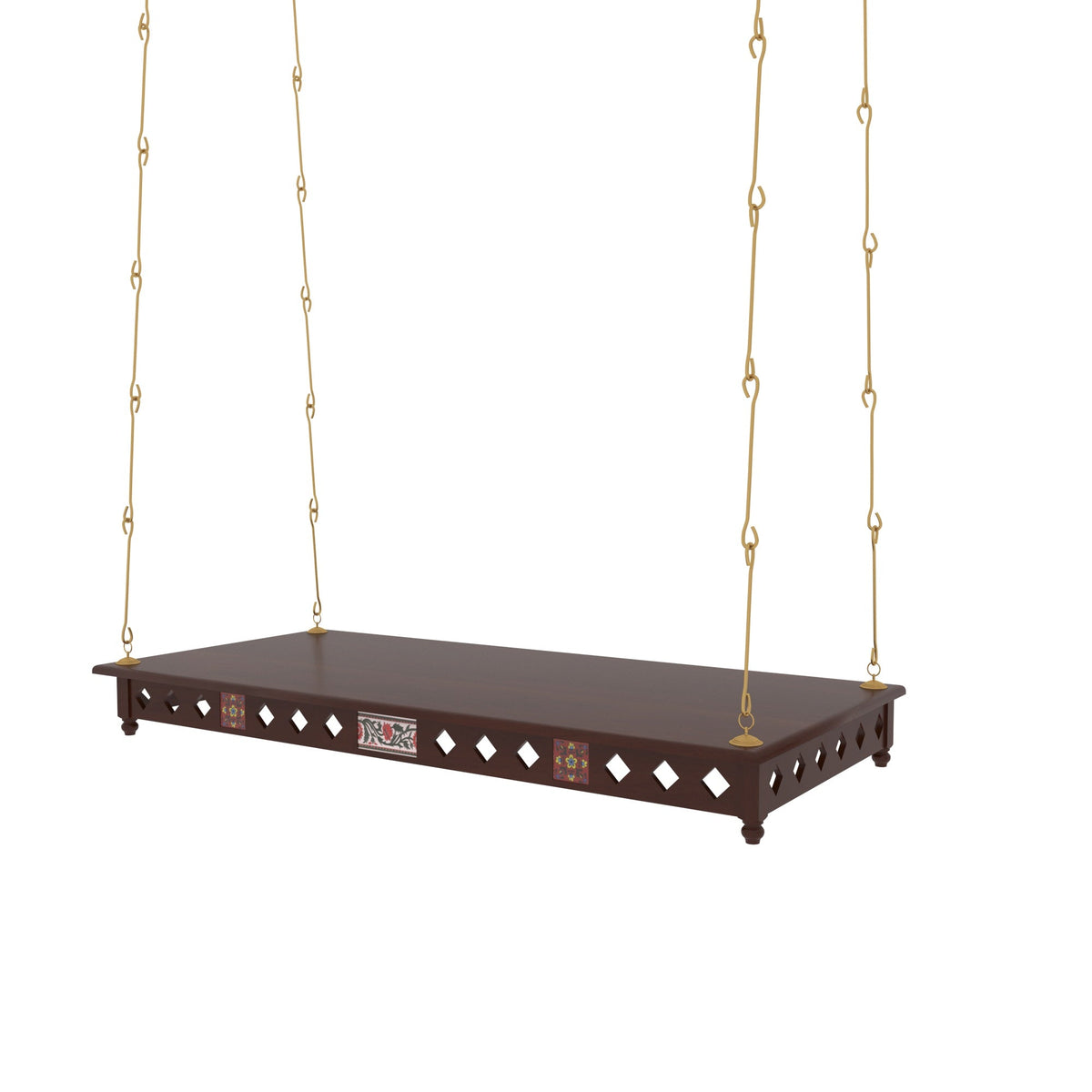 Evora Solid Wood Hanging Swing — view 2