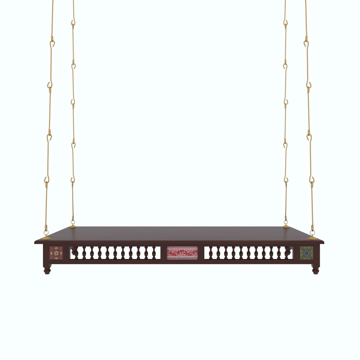 Delphine Solid Wood Hanging Swing — view 2