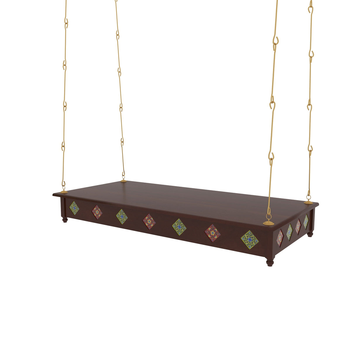 Elodie Solid Wood Hanging Swing — view 2