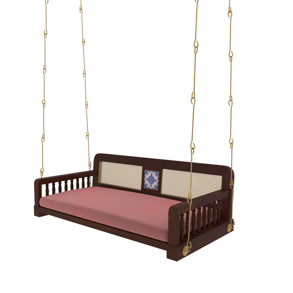 Jolie Cane Upholstered Hanging Swing — view 4