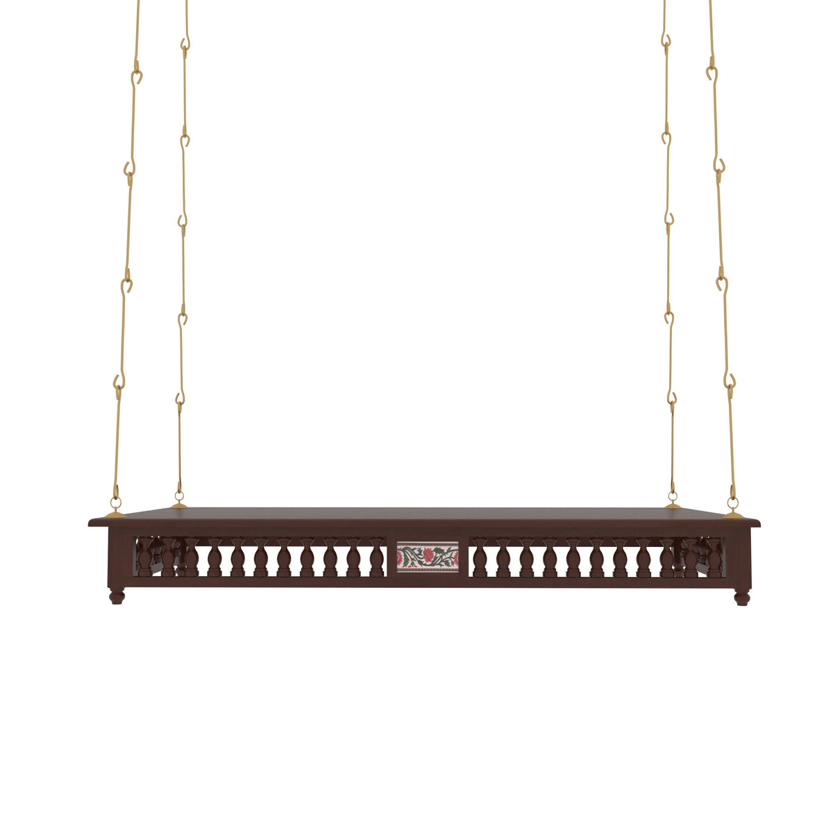 Emery Solid Wood Hanging Swing — view 3
