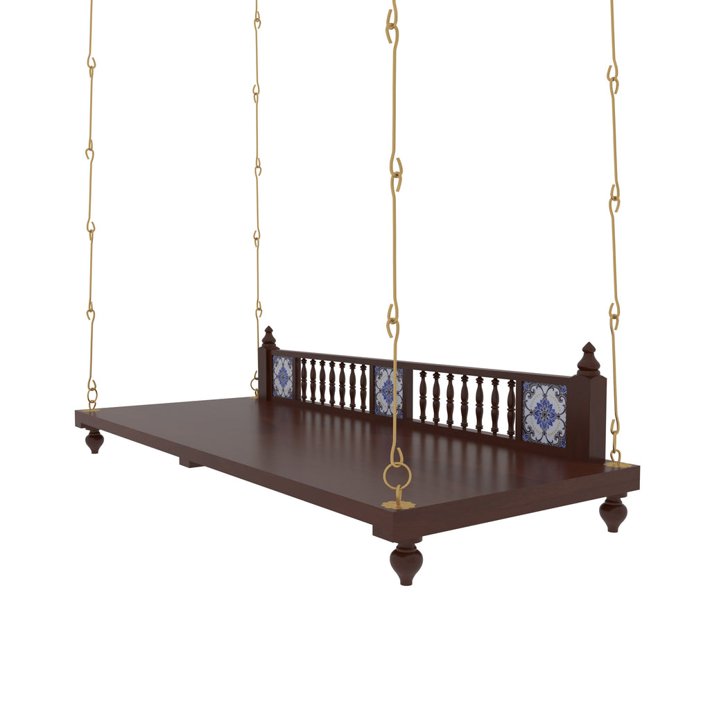 Iris Solid Wood Hanging Swing — view 3