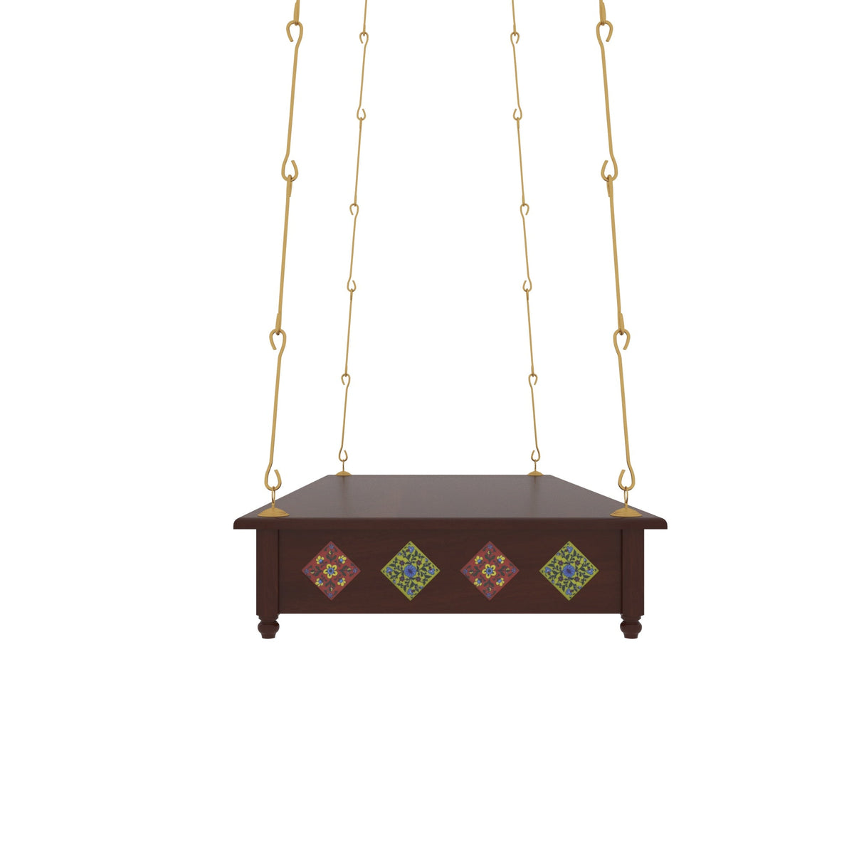 Elodie Solid Wood Hanging Swing — view 4