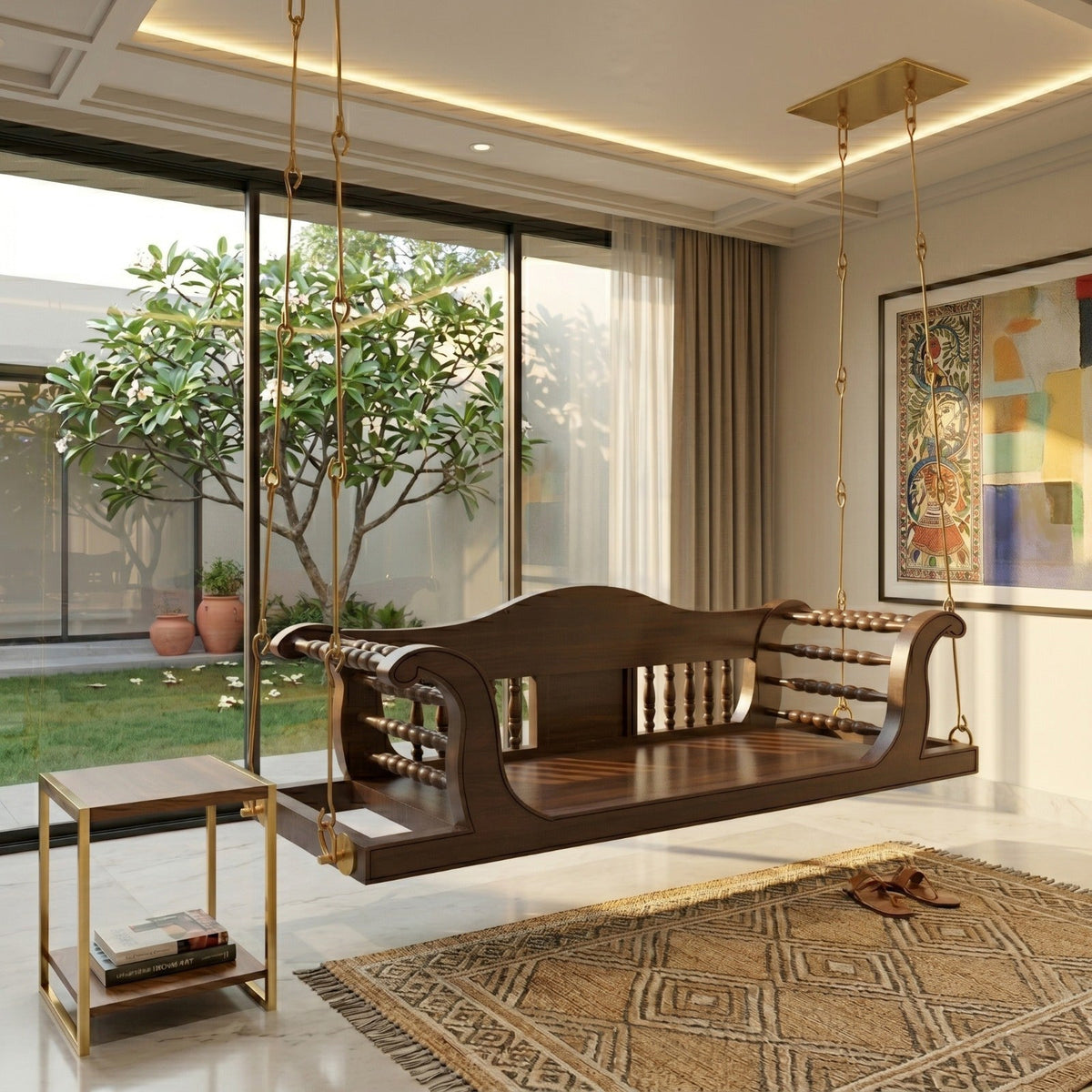Arlo Scroll Hanging Swing — view 1