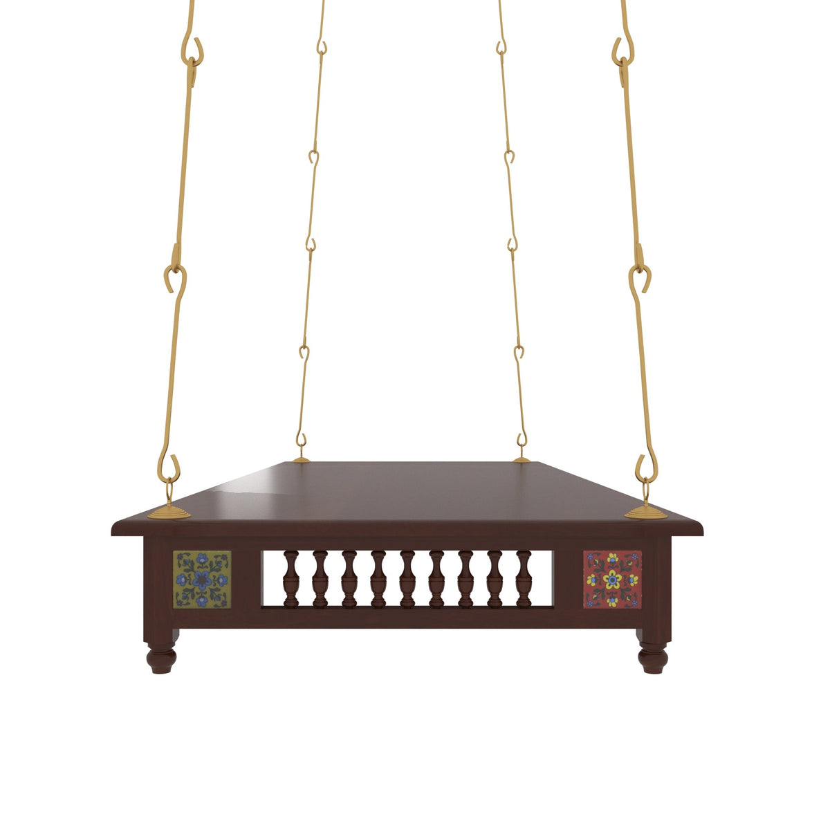 Delphine Solid Wood Hanging Swing — view 4