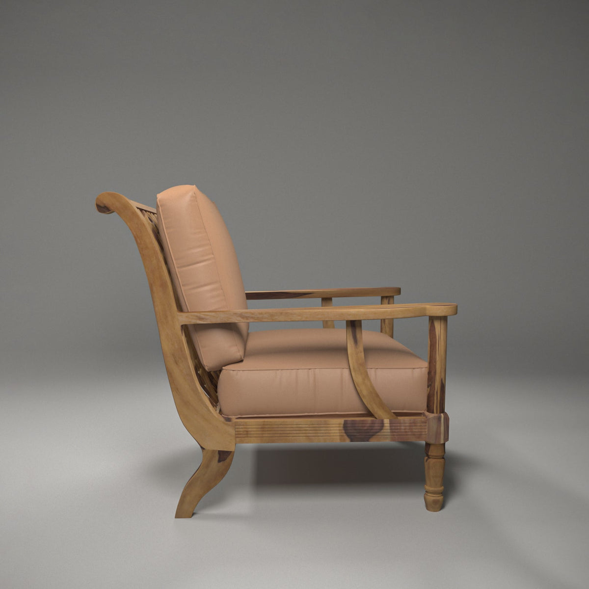 Evora Solid Wood Armchair — view 4
