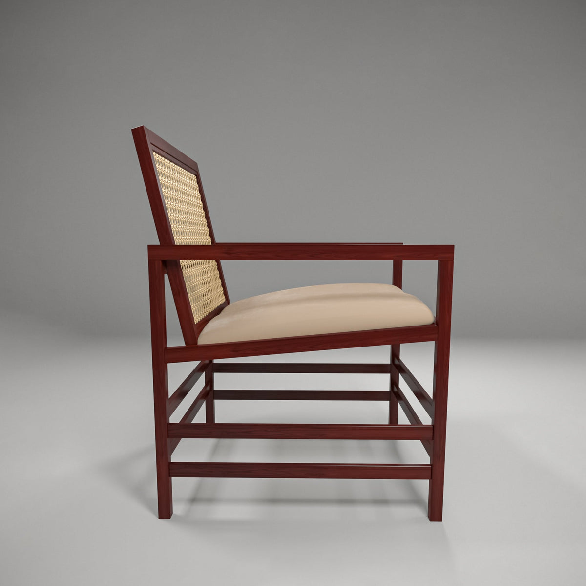 Elara Solid Wood Armchair — view 4