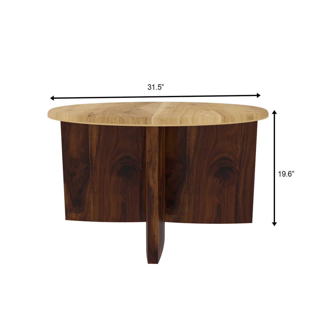 Elise Round Two-Tone Coffee Table — view 4