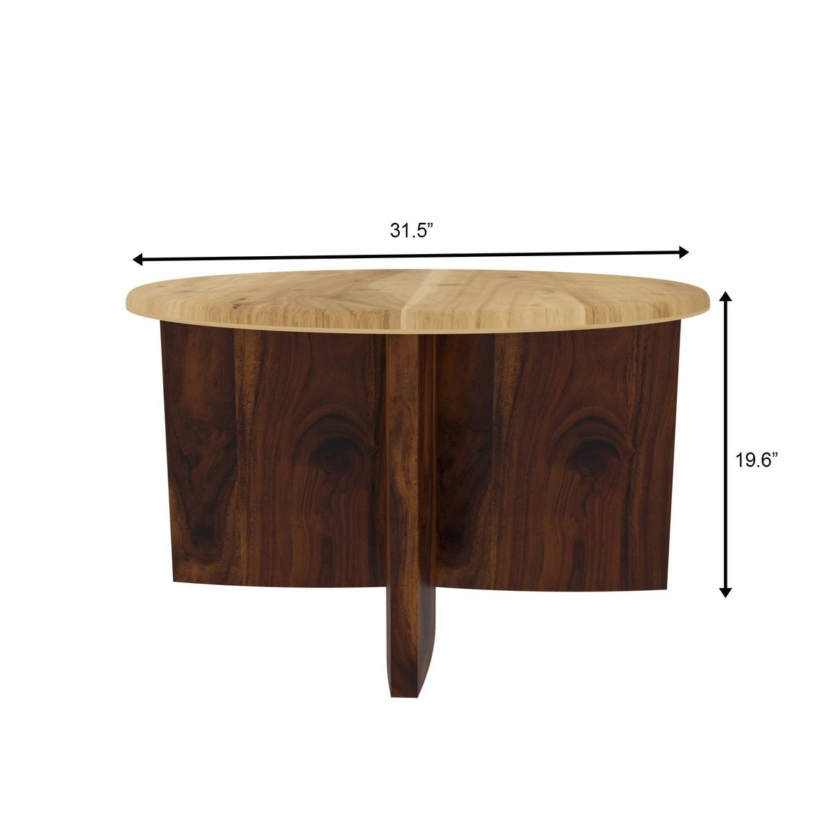 Elise Round Two-Tone Coffee Table — view 4