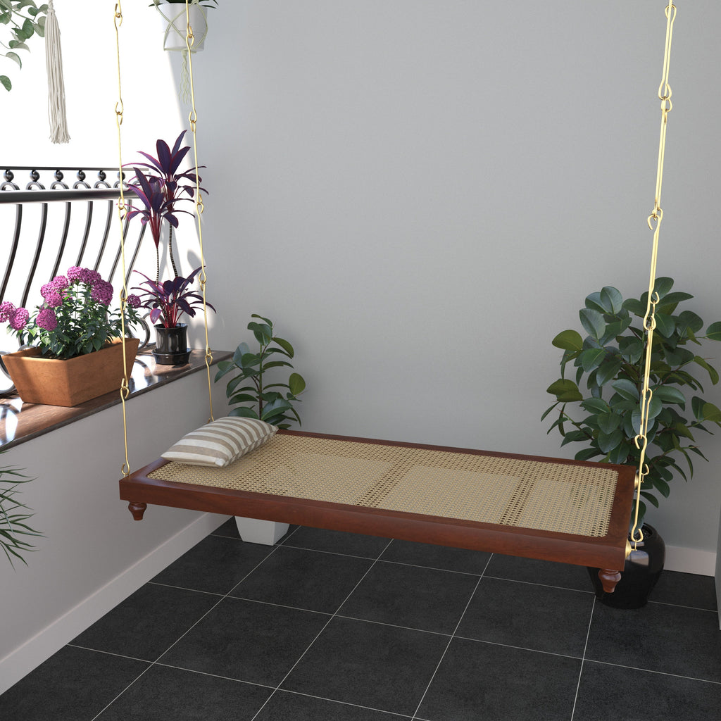 Giselle Solid Wood Hanging Swing — view 1