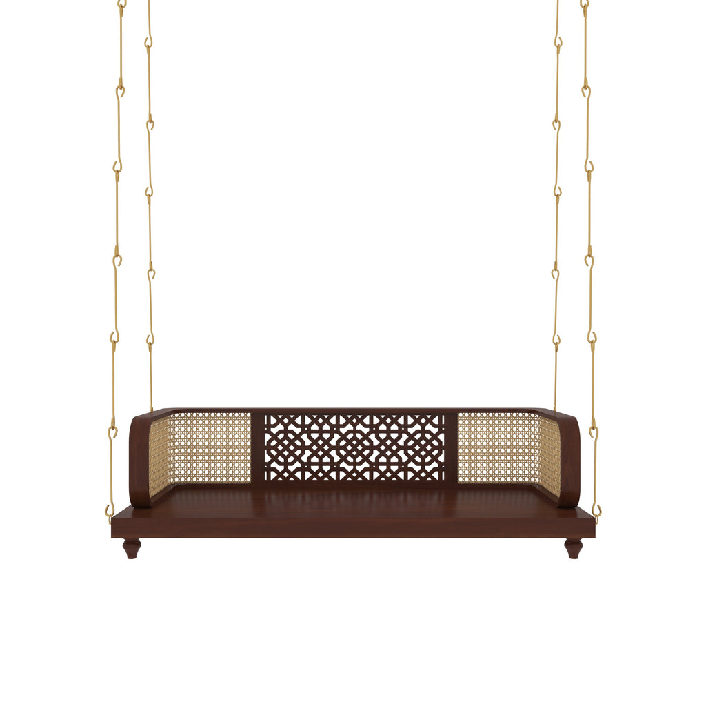 Freya Carved Hanging Swing — view 3
