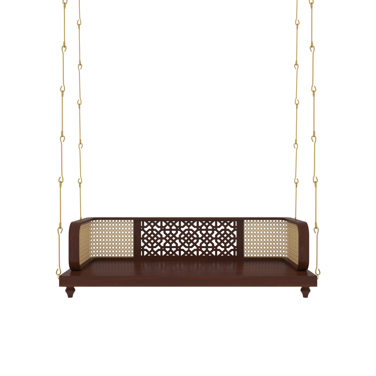 Freya Carved Hanging Swing — view 3